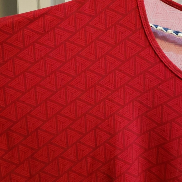 Lularoe Red Irma - fits like a 2X - Picture 2 of 3